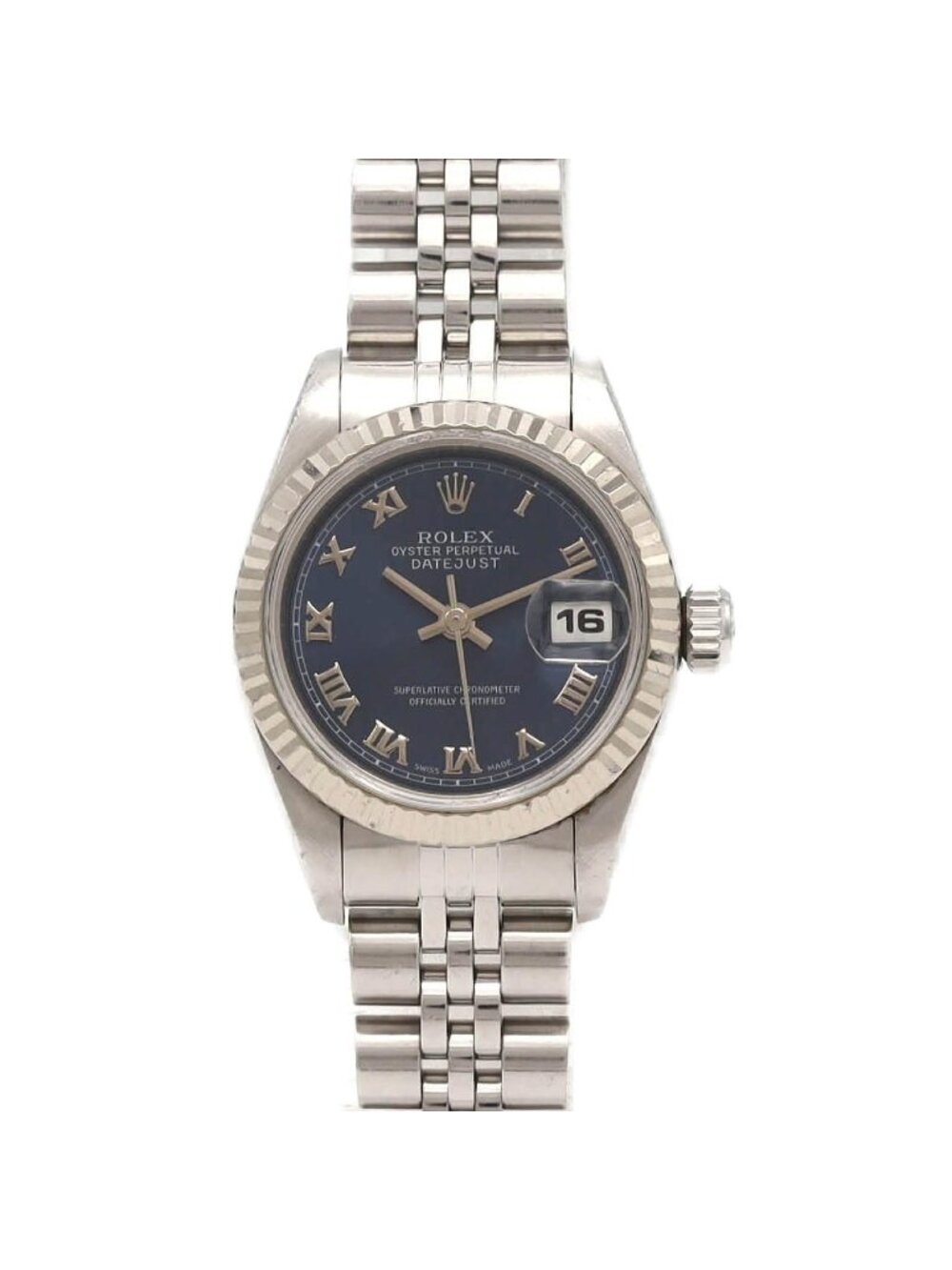 Rolex Datejust Stainless Steel White Gold Automatic